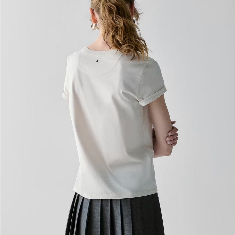 Kate Spade ‘Oh Snap!’ White Tee with Camera Print - Picture 2 of 2